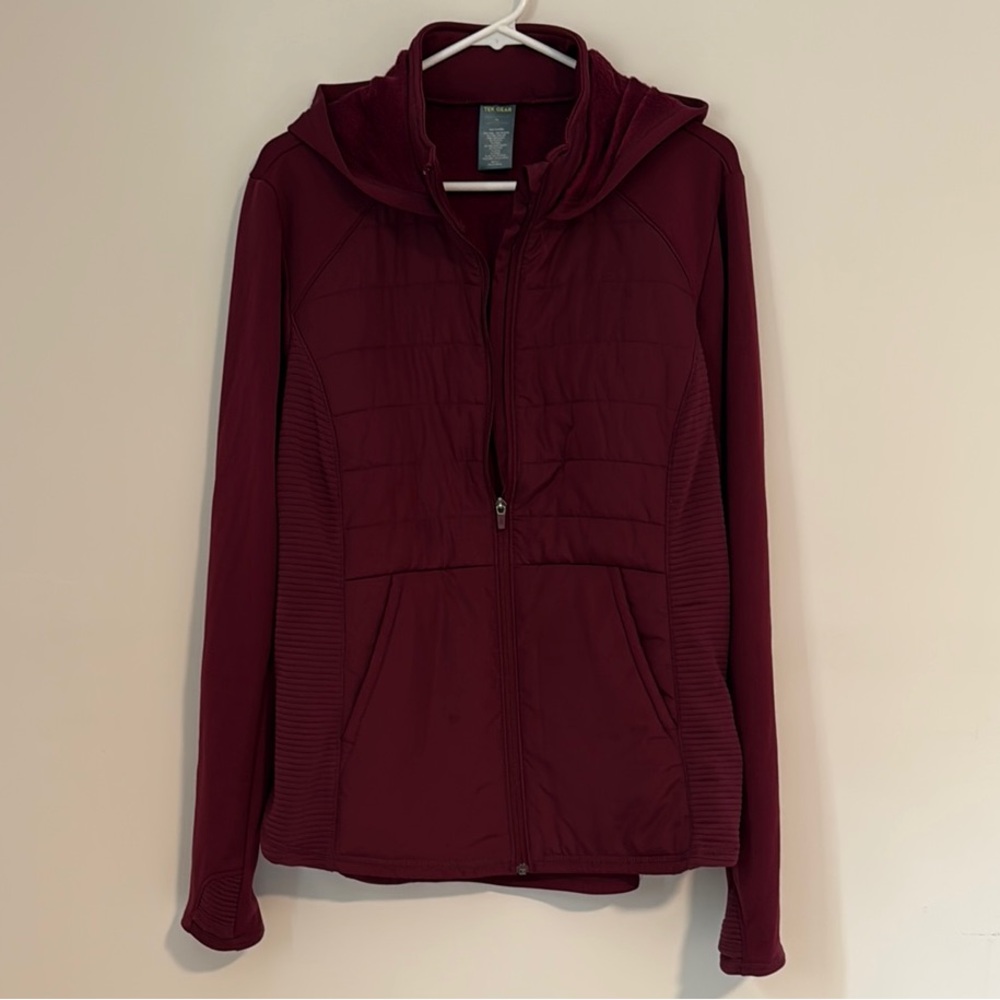 Tek Gear Maroon Hooded Jacket